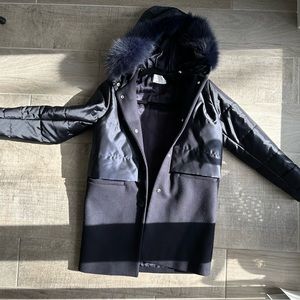 Sandro navy blue winter coat